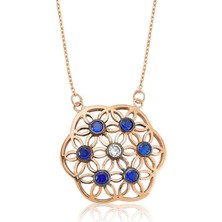 Cey jewelry Gümüş Yaşam Çiçeği Bayan Kolye