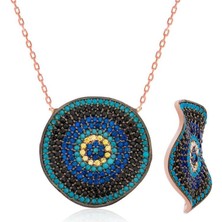 Cey jewelry Gümüş Nazar Bayan Kolye