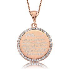 Cey jewelry Gümüş Ayetel Kürsi Bayan Kolye