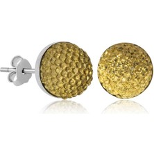 Cey jewelry Gümüş Kristal Çivili Kadın Küpe