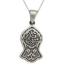 Cey jewelry Gümüş Kadem-I Şerif Kolye