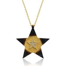 Cey jewelry Gümüş Yıldız Bayan Kolye