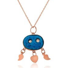 Cey jewelry Gümüş Süryani Gözü Kolye