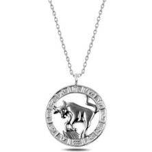 Cey jewelry ​gümüş Boğa Burcu Kolye