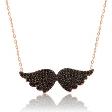Cey jewelry Gümüş Melek Kanadı Bayan Kolye