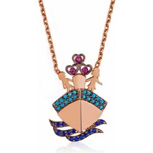 Cey jewelry Gümüş Rose Titanik Kadın Kolye