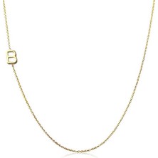 Cey jewelry Gümüş Harfli Bayan Kolye