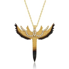 Cey jewelry Gümüş Kılıç Bayan Kolye