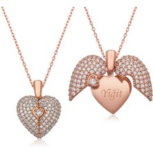 Cey jewelry Gümüş Kalbimdeki Sır Kolye