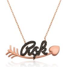 Cey jewelry Gümüş Kalbe Giden Aşk Kolye