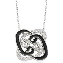 Cey jewelry Gümüş Pervane Vav Bayan Kolye