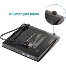 Diperla USB 3.0 Ultra Slim Taşınabilir Harici DVD Player Optik Yazıcı ve Okuyucu