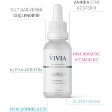 The Vivia Cilt Tonu Eşitleyici Cilt Serumu Arbutin, Niasinamid, Glutatyon, Hyaluronik Asit 30 ml