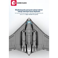 Sembo Block Hayalet Bombardıman Uçağı 1163 Parça LEGO ile Uyumlu (Model 202197)