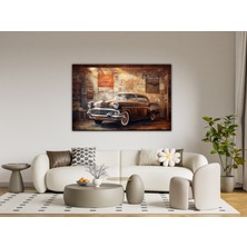 Aden Vintage Dekoratif  Kanvas Tablo