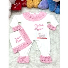 Isme Özel Pamuk Dantelli Hastane Çıkışı