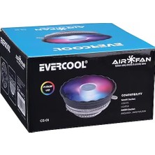 Evercool Cs-02 Raınbow 3pin 12CM LGA1700/AMD Am5