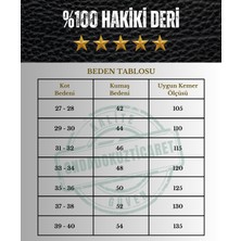 Onda Dokuz Ticaret Deri Kemer - Spor Model - Lacivert -Gölge Efektli -4,5 cm - ODTKEM00002