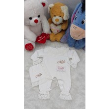 İsme Özel Pamuk Dantelli Hastane Çıkışı