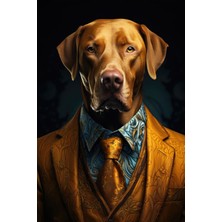 Aden Dekoratif  Mizah Köpek Kanvas Tablo