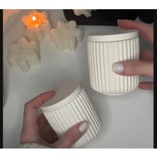 Dikey Şeritli Kapaklı Dekoratif Obje