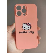 Lucek Cases iPhone 14 Pro Max Hello Kitty Tasarım Pembe Lansman Telefon Boyun Askılı Set Kılıf