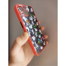 Lucek Cases iPhone 13 Uyumlu Snoopy Tasarım Hux Telefon Boyun Askılı Set Kılıf