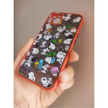 Lucek Cases iPhone 13 Uyumlu Snoopy Tasarım Hux Telefon Boyun Askılı Set Kılıf