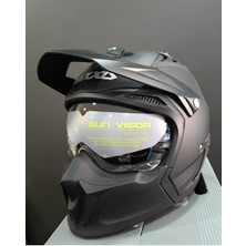 Axxıs Hunter Sv Solıd A1 Matt Black Kask + 990 Tl Değerindeki Siyah Vizor Hediye