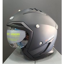 Axxıs Hunter Sv Solıd A1 Matt Black Kask + 990 Tl Değerindeki Siyah Vizor Hediye