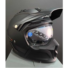 Axxıs Hunter Sv Solıd A1 Matt Black Kask + 990 Tl Değerindeki Siyah Vizor Hediye