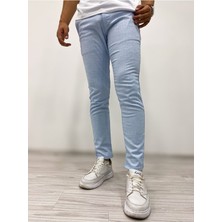 Açık Mavi Slim Fit Pantolon