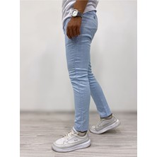 Açık Mavi Slim Fit Pantolon