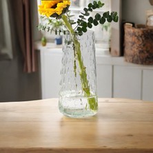 binbirdemet Yağmur Damlası Scandinavian Vazo 27 cm  Şeffaf
