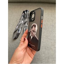 Lucek Cases iPhone 13 Pro Uyumlu  Mustafa Kemal Atatürk Tasarım Telefon Boyun Askılı Set Kılıf