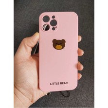 Lucek Cases iPhone 13 Pro Max Uyumlu Little Bear Tasarım Telefon Boyun Askılı Set