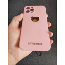 Lucek Cases iPhone 13 Pro Max Uyumlu Little Bear Tasarım Telefon Boyun Askılı Set