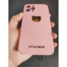 Lucek Cases iPhone 13 Pro Max Uyumlu Little Bear Tasarım Telefon Boyun Askılı Set