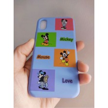 Lucek Cases iPhone x iPhone Xs Uyumlu Mickey Mouse Tasarım Içi Kadife Lansman Kılıf