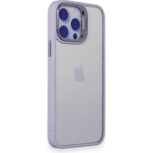 Lucek Cases iPhone 14 Pro Uyumlu Kamera Çerçevesi Açılır Kamera Lens Hediyeli Darbe Korumalı Kılıf