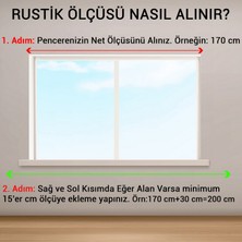 Officeofsy Rustik Siyah Tek Raylı Ahşap Rustik Perde Askısı Ve Alüminyum Rustik Borusu 175 Cm