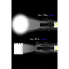 Charge LED El Feneri - USB Şarjlı, Ultra Güçlü Mini Boy, Taşınabilir Aydınlatma Çözümü