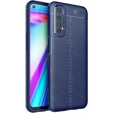 Teknomoda Realme 7 Kılıf Deri Görünümlü Slim Silikon