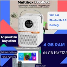 Astech Taşınabilir Android 
projeksiyon Cihazı Multibox 4/64 GB
Android , iOS uygulama ile ister telefon ister tablet  cihazlarınıza kablosuz olarak bağlantı yapılabilir