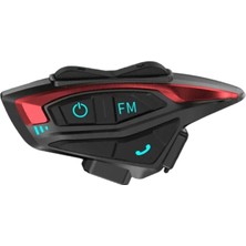 Fimtech 2 Kişilik Motosiklet Kask Interkom Bluetooth Intercom Kulaklık Seti FIM02