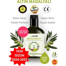 Mutili Soğuk Sıkım Zeytinyağı 500 ml Yeni Sezon Zeytinyağı Mut Zeytinyağı Mutlu Hasat