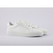 Hakiki Deri Beyaz Sneaker Erkek Spor Ayakkabı 220-04