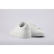 Hakiki Deri Beyaz Sneaker Erkek Spor Ayakkabı 220-04