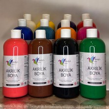 Birdy's Color Akrilik Boya 12'li Set 12X500GR - Ana Renkler