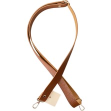 Yumakça Sürgü Tokalı Ayarlanabilir Çanta Askısı 135 Cm* 2.5 cm Taba Renk Gümüş Kancalı